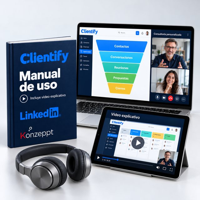 Manual de uso, video explicativo y consultoría incluidos en el paquete