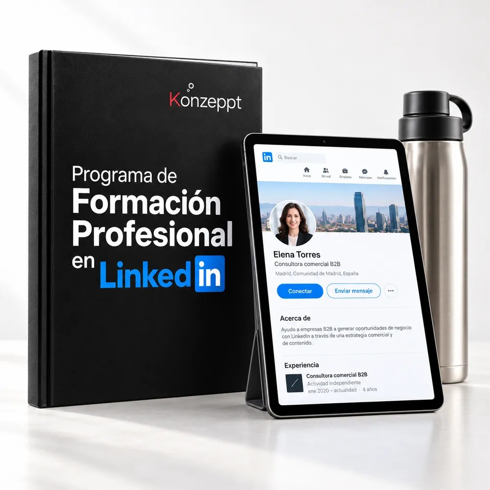 Guía del Programa de Formación Profesional en LinkedIn, en libro impreso y tableta